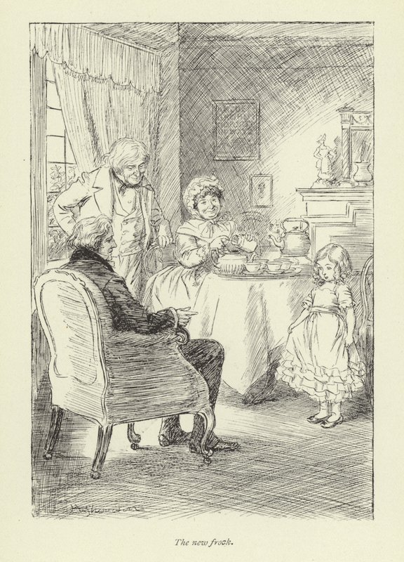 Illustrasjon for Janets Repentance av George Eliot av Hugh Thomson