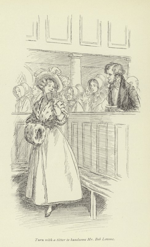 Illustrasjon for Janets Repentance av George Eliot av Hugh Thomson
