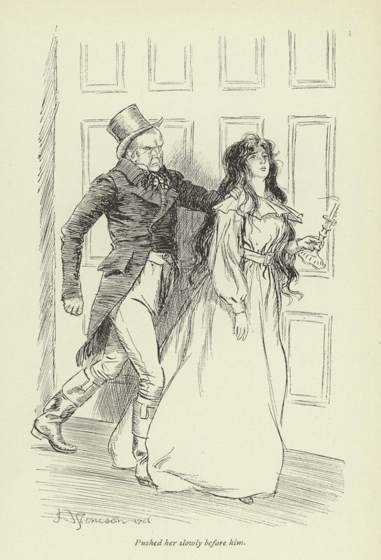 Illustrasjon for Janets Repentance av George Eliot av Hugh Thomson