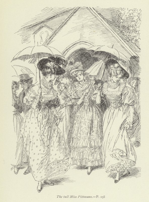 Illustrasjon for Janets Repentance av George Eliot av Hugh Thomson