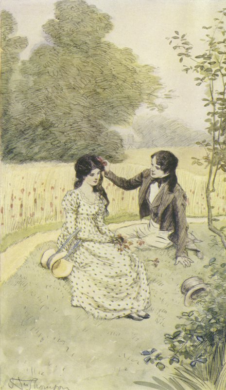 Illustrasjon for Janets Repentance av George Eliot av Hugh Thomson