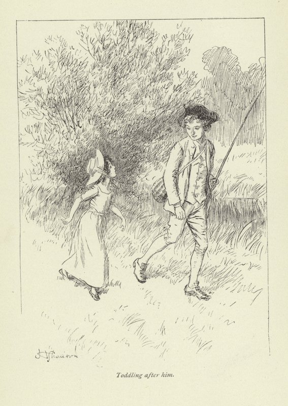 Illustrasjon for Mr Gilfils Love Story av George Eliot av Hugh Thomson