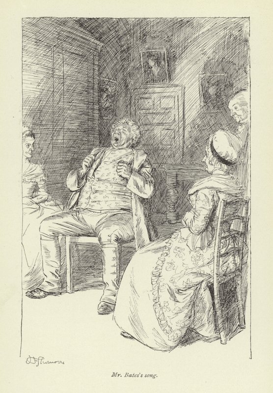 Illustrasjon for Mr Gilfils Love Story av George Eliot av Hugh Thomson