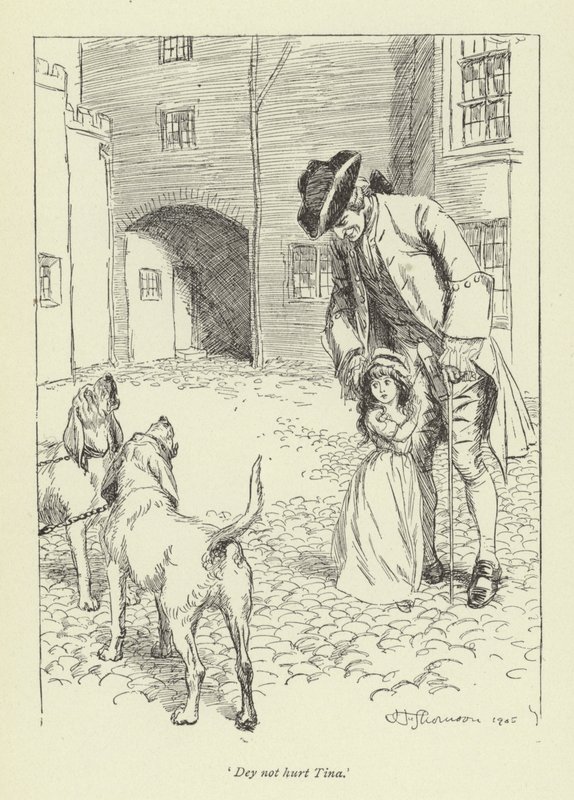 Illustrasjon for Mr Gilfils Love Story av George Eliot av Hugh Thomson