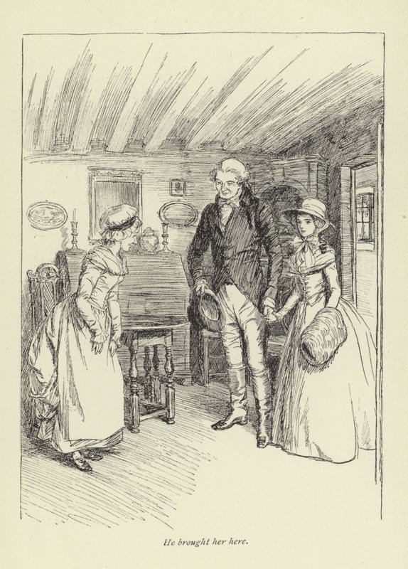 Illustrasjon for Mr Gilfils Love Story av George Eliot av Hugh Thomson
