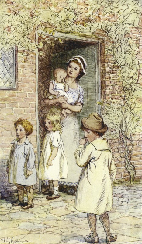 Illustrasjon for Mr Gilfils Love Story av George Eliot av Hugh Thomson