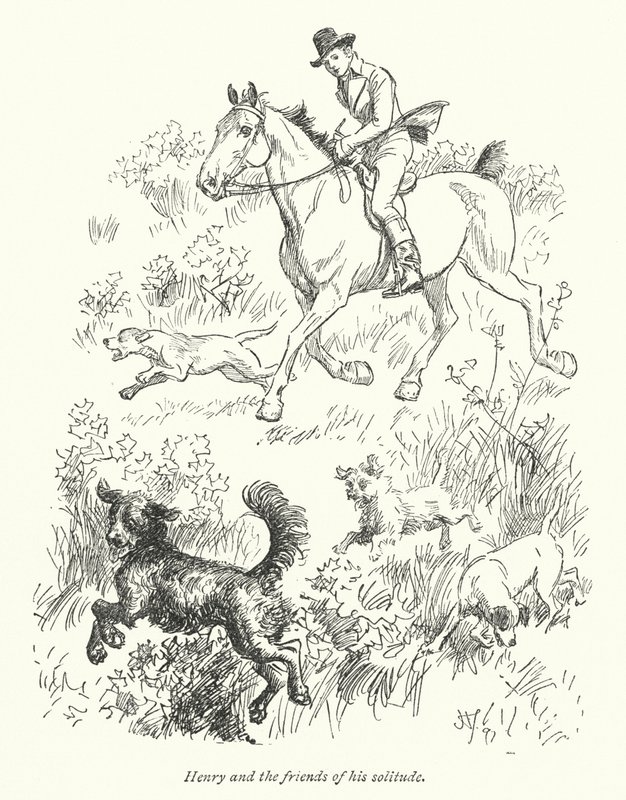Illustrasjon for Northanger Abbey av Jane Austen (litho) av Hugh Thomson