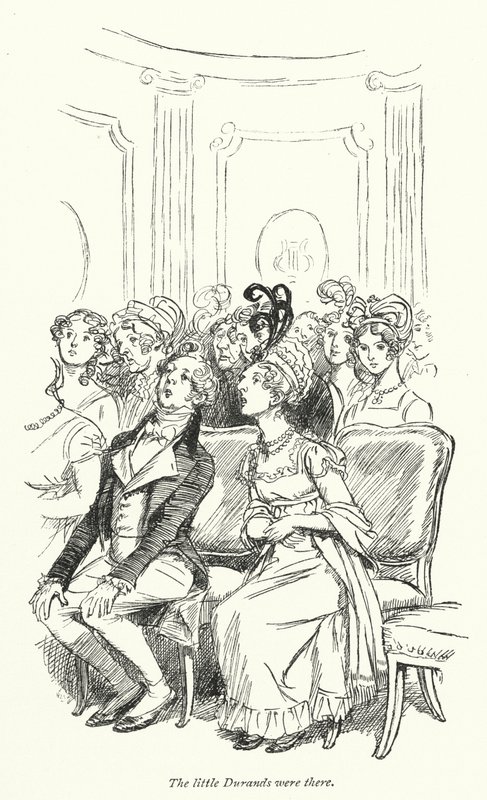 Illustrasjon for Persuasion av Jane Austen (litho) av Hugh Thomson