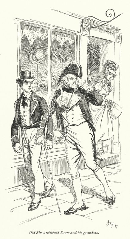 Illustrasjon for Persuasion av Jane Austen (litho) av Hugh Thomson