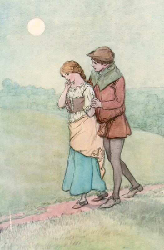 Illustrasjon for Shakespeares As You Like It av Hugh Thomson
