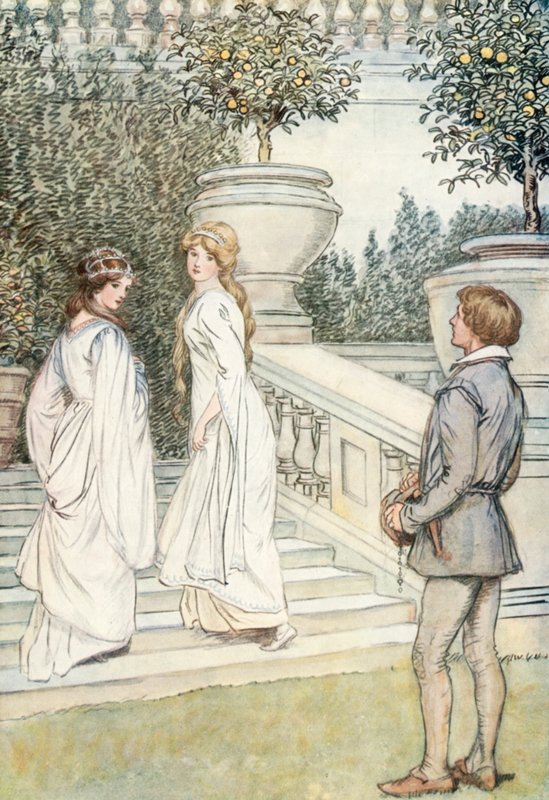 Illustrasjon for Shakespeares som du liker det av Hugh Thomson