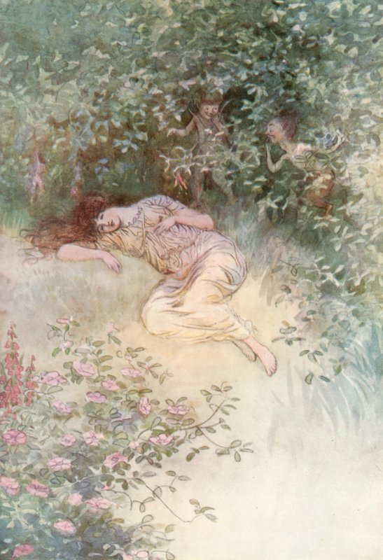 Illustrasjon for Shakespeares som du liker det av Hugh Thomson