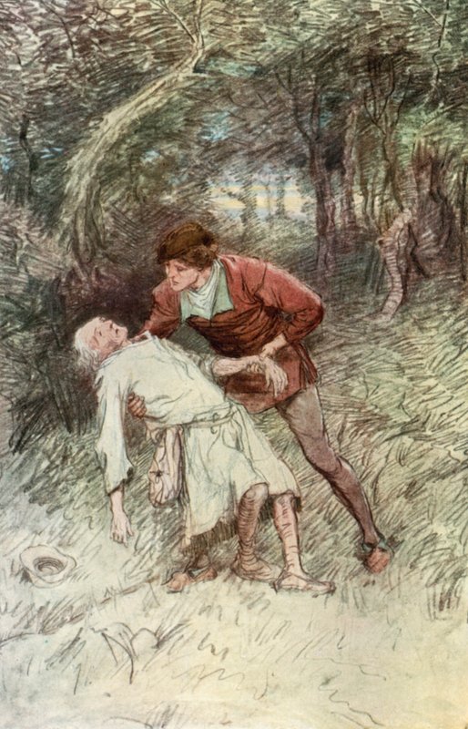 Illustrasjon for Shakespeares som du liker det av Hugh Thomson