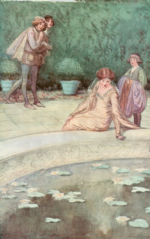 Illustrasjon for Shakespeares som du liker det av Hugh Thomson