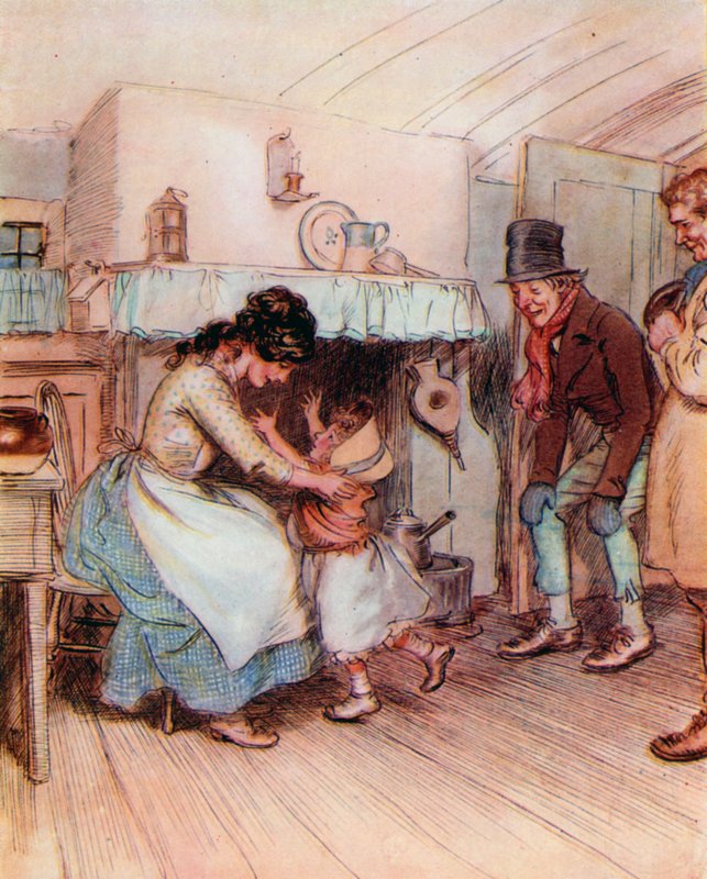 Illustrasjon for The Chimes av Charles Dickens av Hugh Thomson