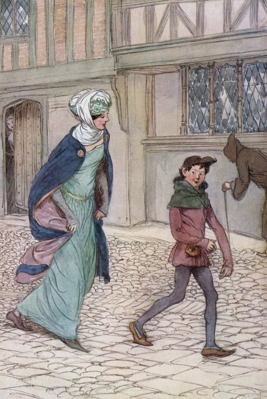 Illustrasjon for The Merry Wives of Windsor av Hugh Thomson