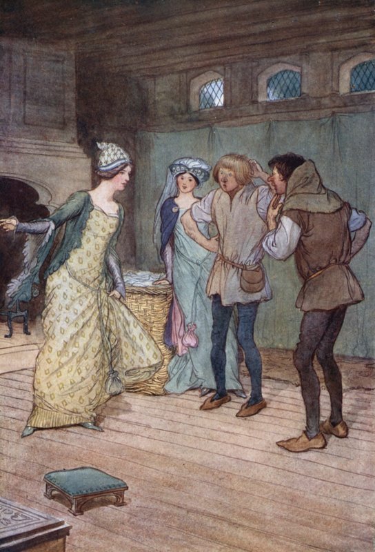 Illustrasjon for The Merry Wives of Windsor av Hugh Thomson