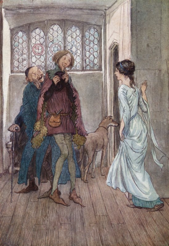 Illustrasjon for The Merry Wives of Windsor av Hugh Thomson