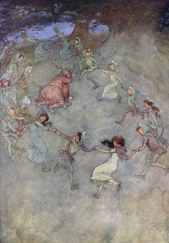 Illustrasjon for The Merry Wives of Windsor av Hugh Thomson
