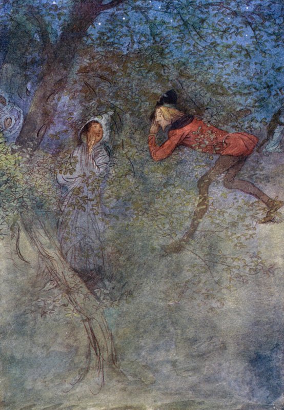 Illustrasjon for The Merry Wives of Windsor av Hugh Thomson