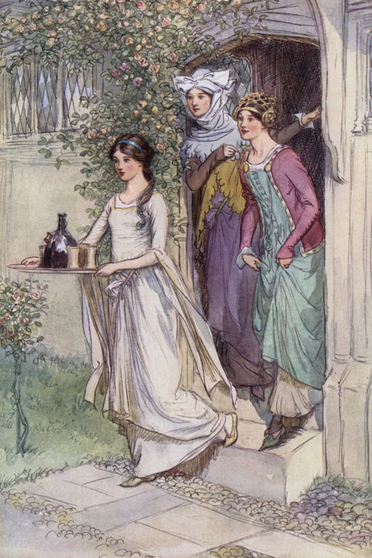Illustrasjon for The Merry Wives of Windsor av Hugh Thomson