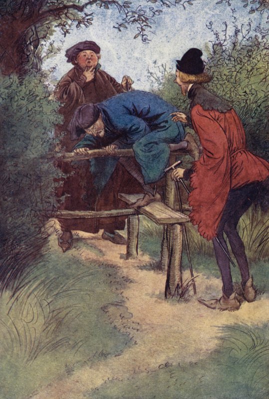 Illustrasjon for The Merry Wives of Windsor av Hugh Thomson