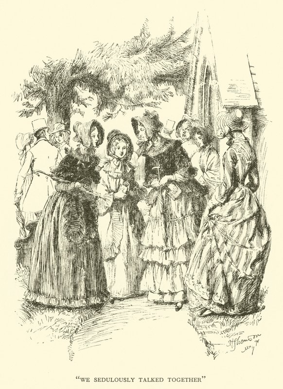 Vi snakket seriøst sammen (gravering) av Hugh Thomson