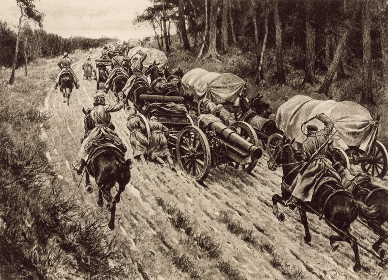 Vestfronten litho av Hugo Ungewitter