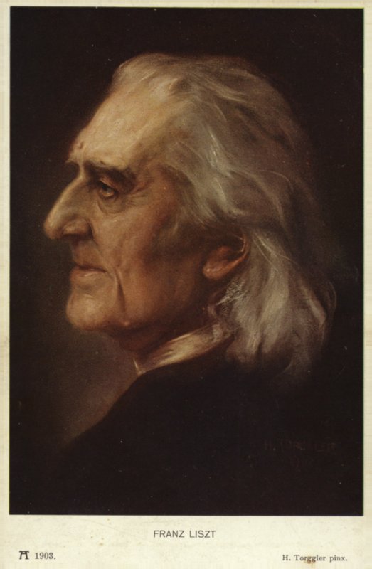 Portrett av Franz Liszt av Hungarian School