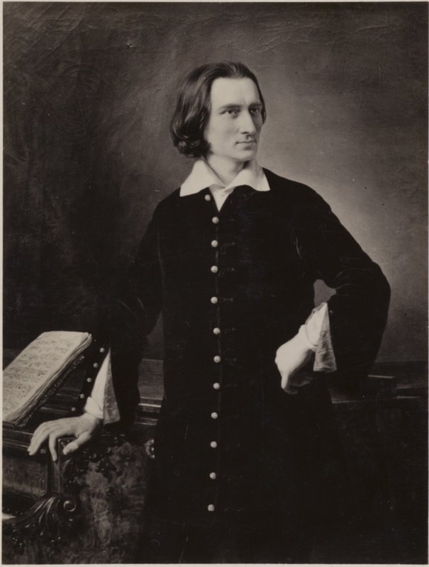 Portrett av Franz Liszt av Hungarian School