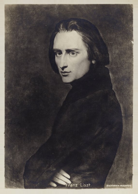 Portrett av Franz Liszt av Hungarian School