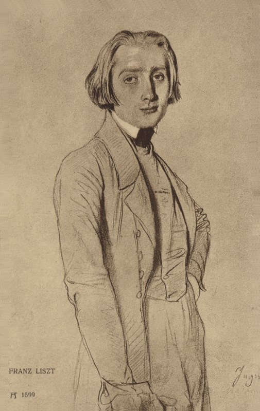 Portrett av Franz Liszt av Hungarian School