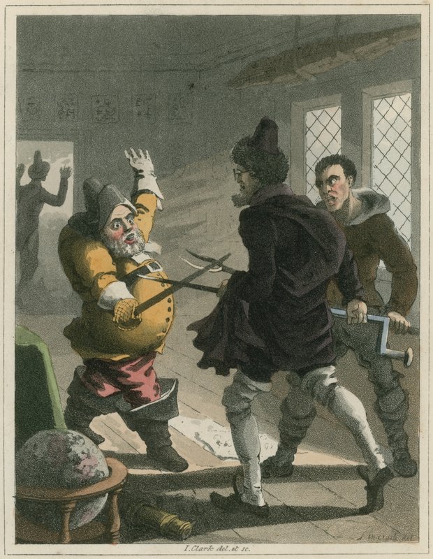 Illustrasjon fra Hudibras av Samuel Butler av I Clark