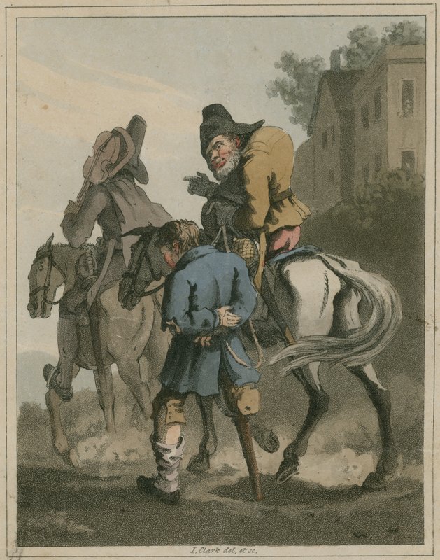 Illustrasjon fra Hudibras av Samuel Butler av I Clark