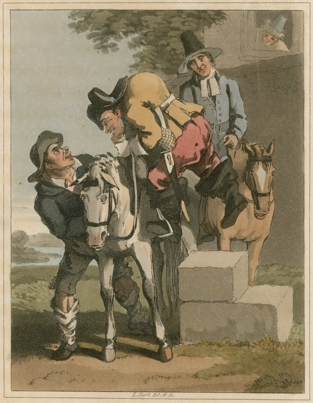 Illustrasjon fra Hudibras av Samuel Butler av I Clark