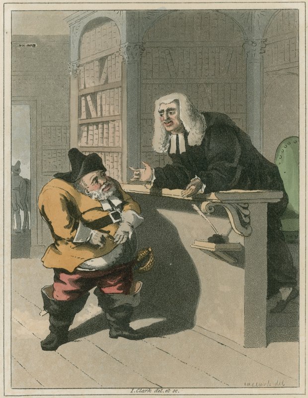 Illustrasjon fra Hudibras av Samuel Butler av I Clark