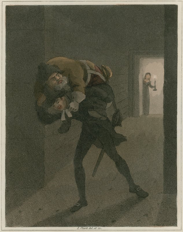 Illustrasjon fra Hudibras av Samuel Butler av I Clark