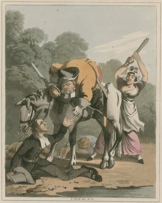Illustrasjon fra Hudibras av Samuel Butler av I Clark