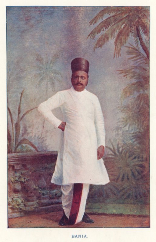 Indiske innfødte: Bania (farget bilde) av Indian photographer