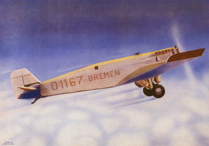 Junkers (fargelitografi) av Irvin L. Holcombe