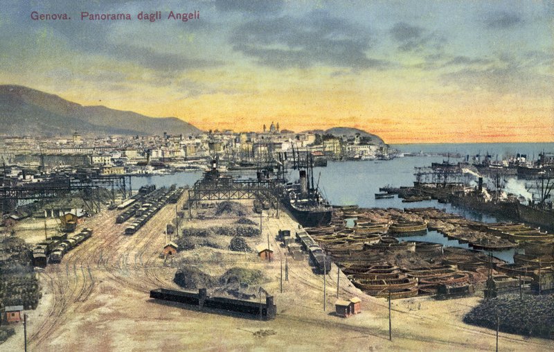 Genova, panorama fra englene av Italian Photographer