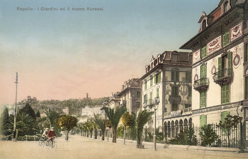 Rapallo, hagene og den nye Kursaal av Italian Photographer