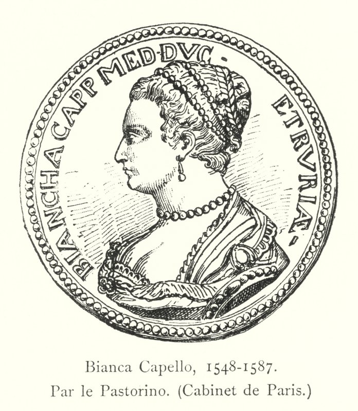 Bianca Capello, 1548-1587, av pastorinoen, kabinettet i Paris av Italian School