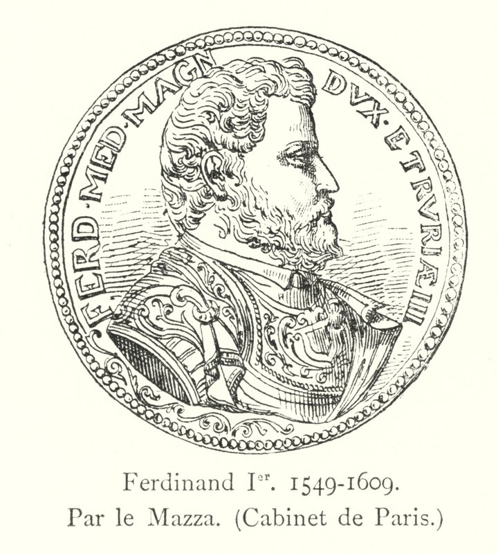 Ferdinand I, 1549-1609, Ved Mazza, kabinettet i Paris av Italian School