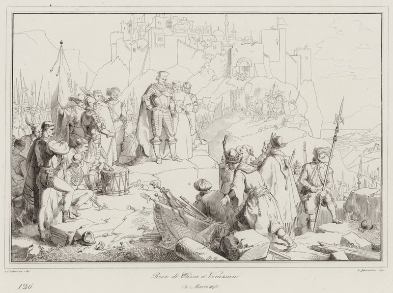 Overgivelse av Clissa til venetianerne, 1648 av Italian School