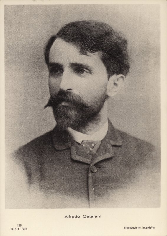 Alfredo Catalani , italiensk operakomponist (1854–1893) av Italian Photographer