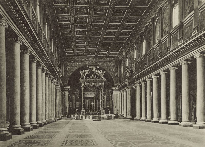 Basilikaen S Maria Maggiore, innvendig av Italian Photographer