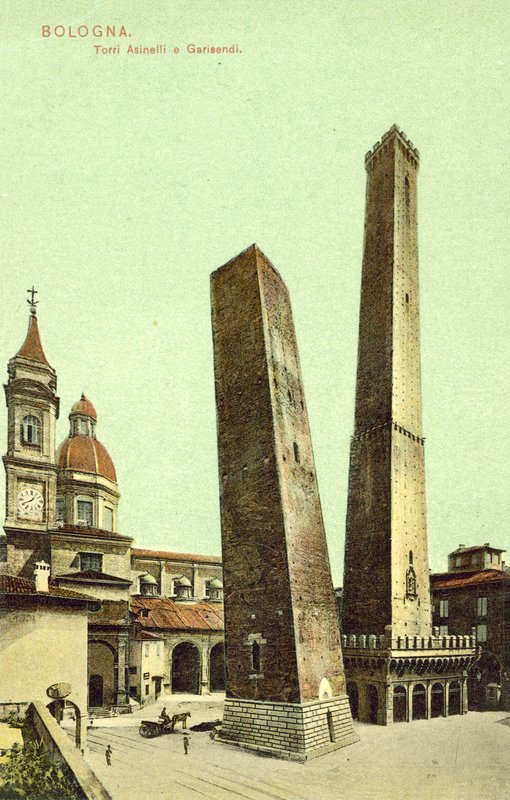 Bologna, Italia, Asinelli og Garisendi-tårnene av Italian Photographer