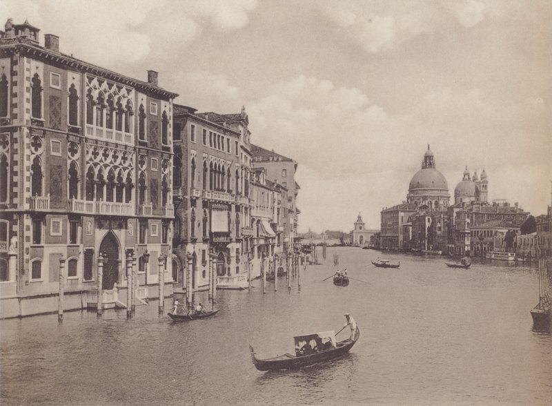 Grand Canal And Salute Church (s/h-bilde) av Italian Photographer