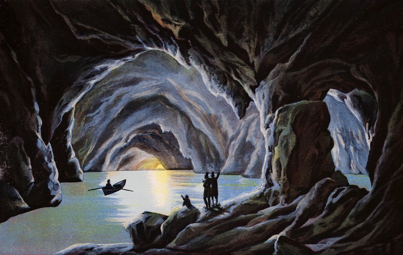 Capri, Den blå grotte (fargebilde) av Italian Photographer